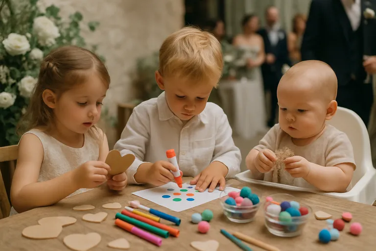 Ideeën per leeftijd: knutselen bruiloft kind, peuters en babys