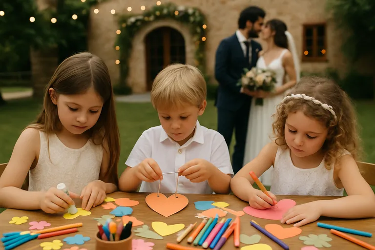 Waarom knutselen op je bruiloft met kinderen werkt