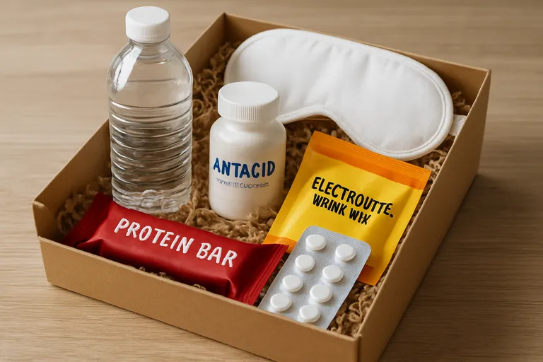 Wat stop je in een anti-katerpakket?