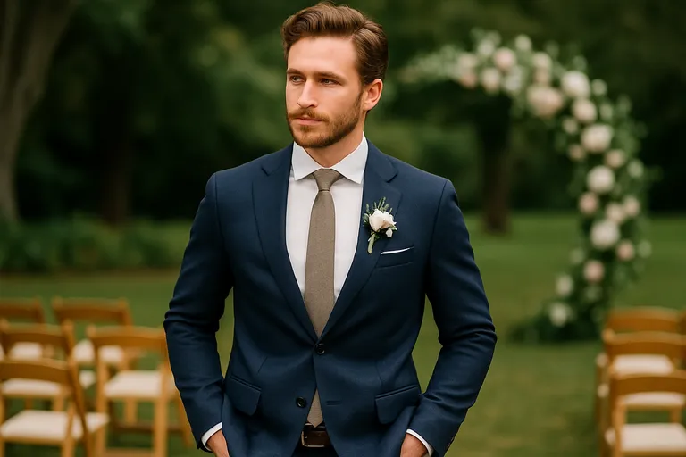 Zo style je een colbert met spijkerbroek bruiloft-proof