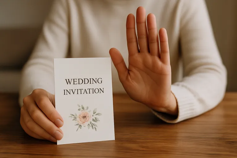 Dit zet je beter niet op een bruiloft kaart