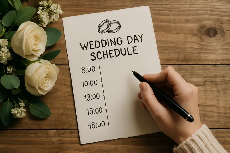 Jouw bruiloft dagplanning stap voor stap