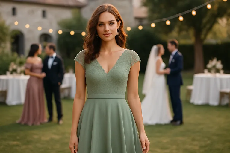 Otto jurken voor een bruiloft: stijlen, stoffen en dresscodes