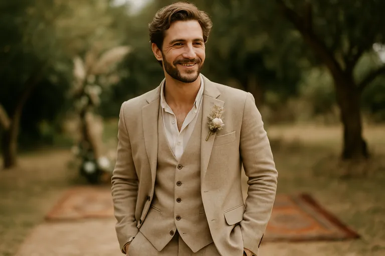 Outfitgids: bohemian bruiloft kleding man