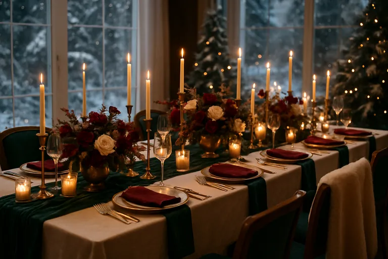 Styling en decor voor een winter chique bruiloft