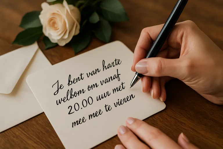 Tips, etiquette en valkuilen bij tekst avondgasten bruiloft