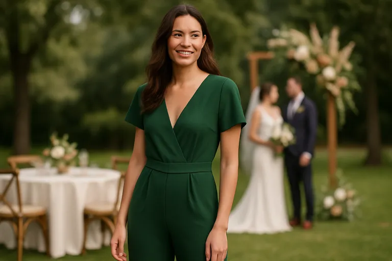 Waarom een groene jumpsuit voor een bruiloft
